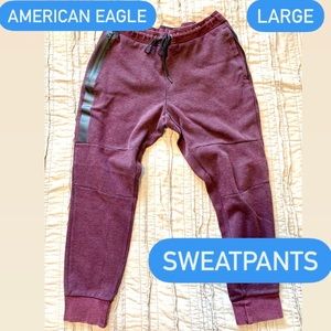 American Eagle Maroon Sweatpants